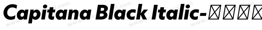 Capitana Black Italic字体转换